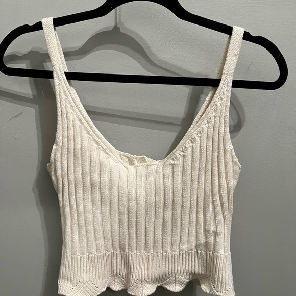 Aeropostale cropped knit tank top buttons size xs womens - Picture 2 of 6